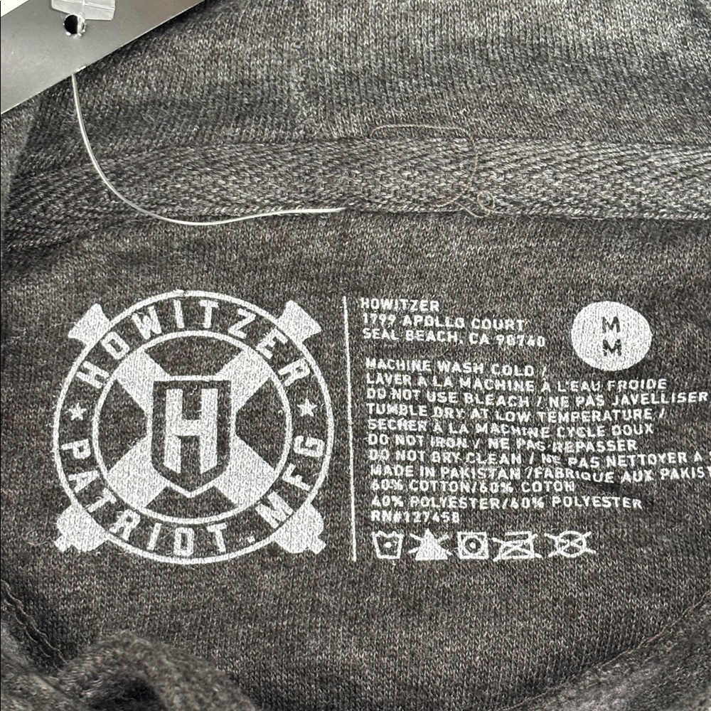 Howitzer Hoodie Men’s Hoodie We The People Will Not Be Infringed Skull Medium - Picture 5 of 6